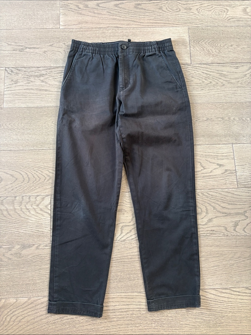 Club Monaco Faded Black Drawstring Waist Pants